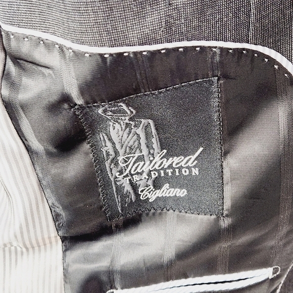 MEN’S Cigliano Tailored Tradition Collection Suit Jacket Grey Size: 38 - Picture 8 of 13